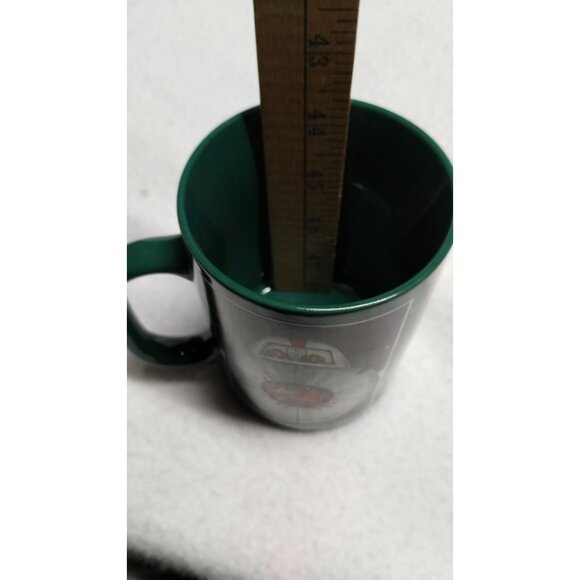 The Far Side Green Ceramic Mug by Gary Larson with Santa & Reindeer Design 1989‎ - Picture 7 of 7